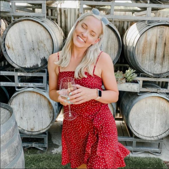 Princess Polly Caesura Mini Dress in Wine sz 4 - Picture 4 of 16